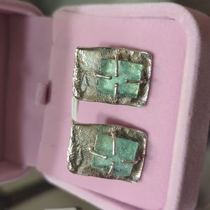 Luli Hamersztein Roman Glass Sterling Silver earrings